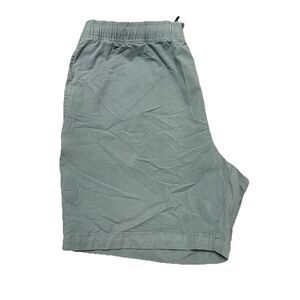 Free Fly Men's Shorts Size XL Stretch Canvas Gray Blue Elastic Waist Pull On EUC